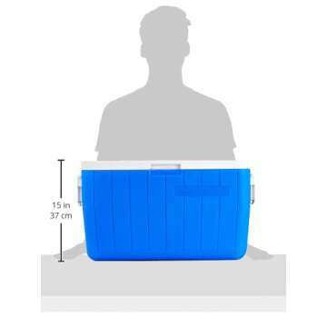 Coleman Chiller 48qt Insulated Portable Cooler with Ice Retention & Heavy-Duty Handles, Made in USA
