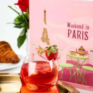 VAHDAM, Weekend in Paris, Valentines Day Tea Gift Set - 9 Loose Teas | Tin Caddy Travel Edition Gift Box | Valentines Day 2025 Gift Ideas for Women & Men | Gluten Free, Non GMO
