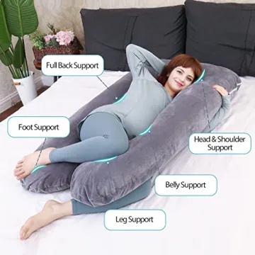 MOON PINE U Shaped Pregnancy Pillow for Comfort