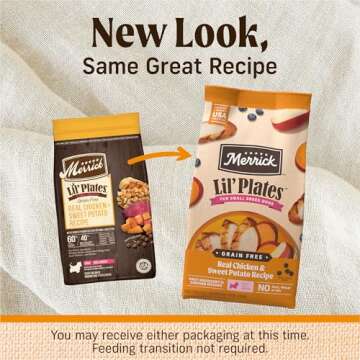 Merrick Lil’ Plates Premium Grain Free Dry Dog Food For Small Dogs, Real Chicken And Sweet Potato ...