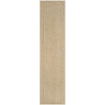 SAFAVIEH Natural Fiber Collection Runner Rug - 2'6" x 6', Natural & Beige, Border Herringbone Seagrass Design, Easy Care, Ideal for High Traffic Areas in Living Room, Bedroom (NF115A)