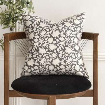 Foindtower Floral Throw Pillow Covers Set of 2