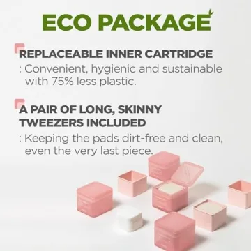 MEDIHEAL Collagen Ampoule Pad – Square Cotton Facial Toner Pads Collagen & Ceramide - Skin Firming & Restore Elasticity - Tighten Wrinkles & Lines - Vegan Eco Silk Pads, 100 Pads