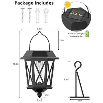 TEKLAPS Solar Lanterns - Elegant, Waterproof Outdoor Lights