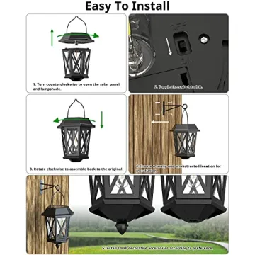 TEKLAPS Solar Lanterns - Elegant, Waterproof Outdoor Lights