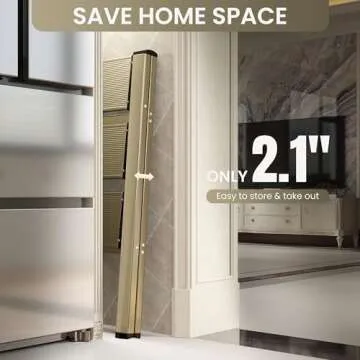 GameGem 3 Step Ladder - Lightweight & Sturdy Aluminum Stool