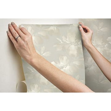 Candice Olson Premium Peel and Stick Wallpaper - Neutral Blooms