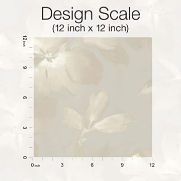 Candice Olson Premium Peel and Stick Wallpaper - Neutral Blooms