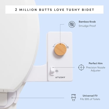 TUSHY Classic 3.0 Bidet Toilet Seat Attachment for Simple Hygiene