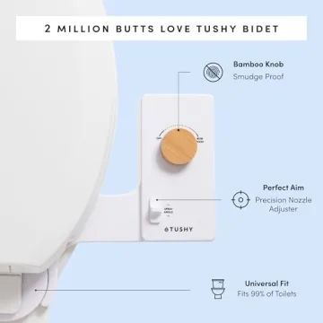 TUSHY Classic 3.0 Bidet Toilet Seat Attachment for Simple Hygiene