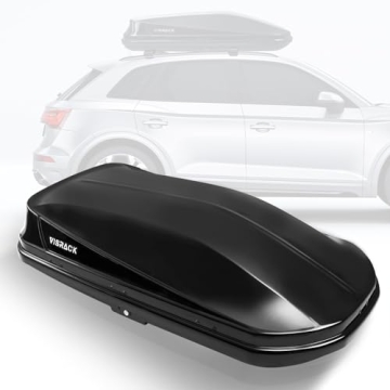 Large Hard Shell Carriers Rooftop Cargo Box with Key Lock 62 (L) x 31 (W) x 15(H) 15 Cubic Feet, Wat...