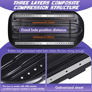 Large Hard Shell Rooftop Cargo Box for Secure Travel