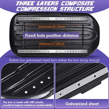 Large Hard Shell Rooftop Cargo Box for Secure Travel