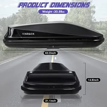 Large Hard Shell Rooftop Cargo Box for Secure Travel