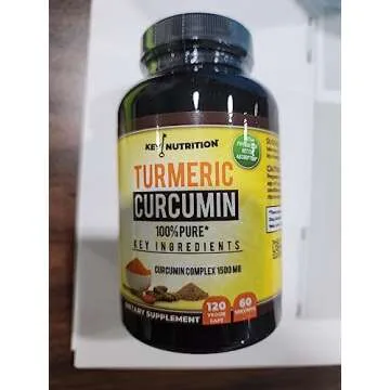 Key Nutrition Turmeric Curcumin 100% Pure Complex - 120 Capsules