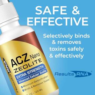 Results RNA ACZ Nano Advanced Cellular Zeolite Extra Strength | Great for Total Body Detoxification and Immune System Health (2 Ounce)
