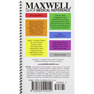 Maxwell Quick Medical Reference Guide - Essential Tool for Medical Professionals