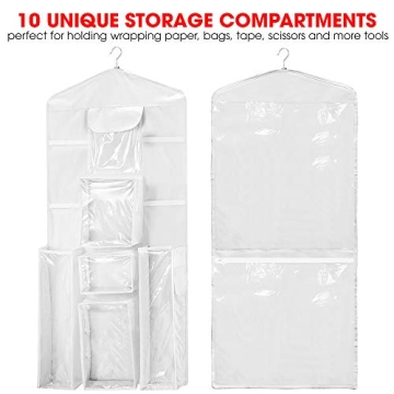 Primode Hanging Organizer for Wrapping Paper and Gift Supplies