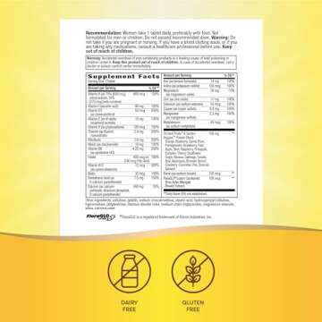 Nature's Way Alive Daily Complete Multivitamin for Women, Supports Energy Metabolism, Hair, Skin & Nails*, B-Vitamins, 130 Tablets (Packaging May Vary)