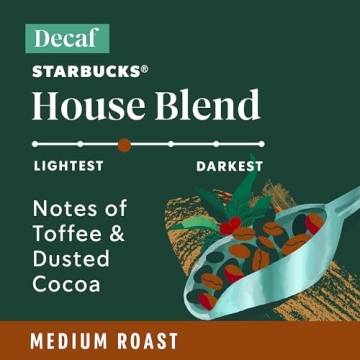 Starbucks Decaf House Blend, 100% Arabica Quality Coffee