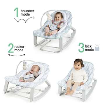 Ingenuity Keep Cozy 3-in-1 Bouncer with Vibrations and Toy Bar
