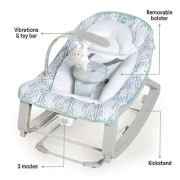 Ingenuity Keep Cozy 3-in-1 Bouncer with Vibrations and Toy Bar