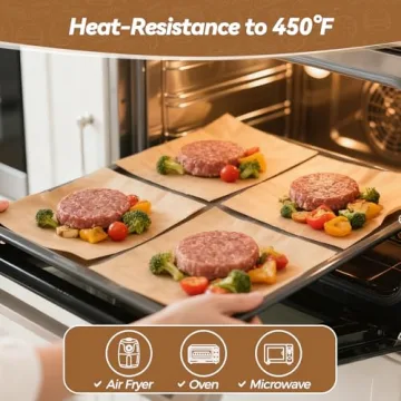 Heavy Duty 360 Count Patty Paper Sheets for Cooking and Baking