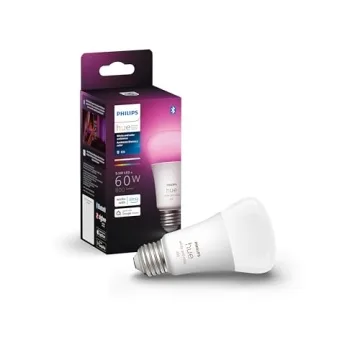 Philips Hue Smart LED Bulb - Versatile White and Color Ambiance Lighting - 800LM