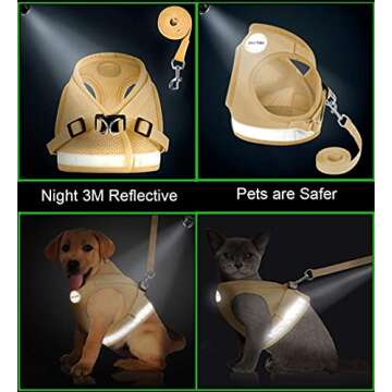 Escape Proof Cat Harness with Leash for Safe Adventures