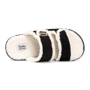 FUNKYMONKEY Women's Faux Fur Slippers Comfort & Style