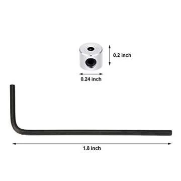 Mudder 100 Pieces Pin Backs Locking for Pin Keepers Locking Clasp with Wrench, 6 x 5 mm