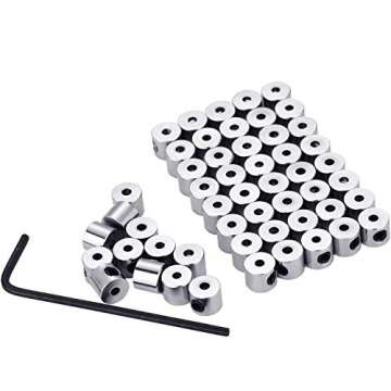 Mudder 100 Pieces Pin Backs Locking for Pin Keepers Locking Clasp with Wrench, 6 x 5 mm