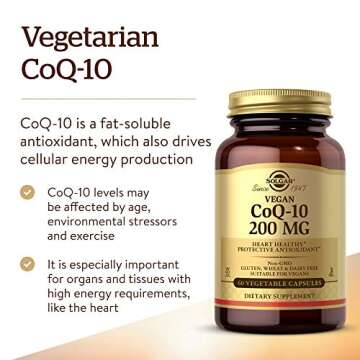 Solgar Vegetarian CoQ-10 200 mg - Heart Health & Energy