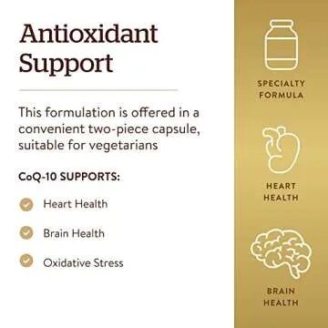 Solgar Vegetarian CoQ-10 200 mg - Heart Health & Energy