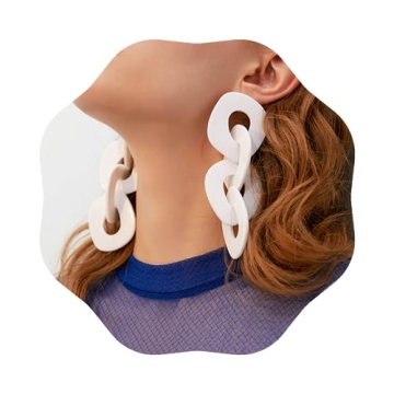 Wekicici Chunky Acrylic Dangle Earrings for Women