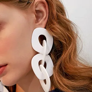 Wekicici Chunky Acrylic Dangle Earrings for Women