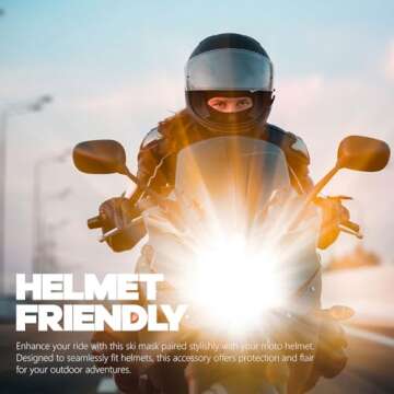 Fuinloth Balaclava Face Mask, Summer Cooling Neck Gaiter, UV Protector Motorcycle Ski Scarf for Men/...