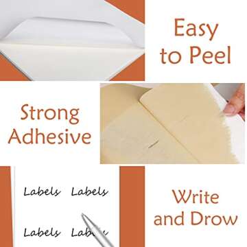 9527 Product Full Sheet Shipping Labels, 8-1/2" x 11" Blank White Sticker Paper, Self Adhesive Address Labels for Laser/Inkjet Printers, 500 Labels