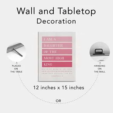 Pink Bible Verse Canvas Print for Home Decor Inspiration