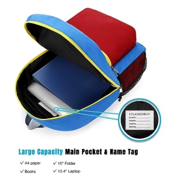 STEAMEDBUN Kids Backpack for Boys Ideal for Preschoolers