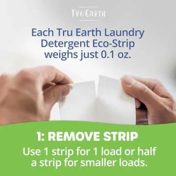 Tru Earth Laundry Detergent Sheets - Eco-Friendly, Travel-Safe