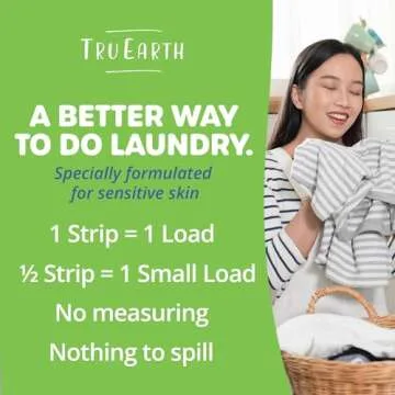 Tru Earth Laundry Detergent Sheets - Eco-Friendly, Travel-Safe
