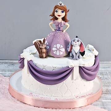 AEGYPIUS Fondant Molds, 3 Pcs Wave Shaped Silicone Fondant Molds for Cake Decorating, Silicone Molds for Clay, Crafts, Baking