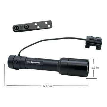Cloud Defensive REIN Dual Fuel Tactical Weapon Light 100,000 Candela 1250 Lumens Black