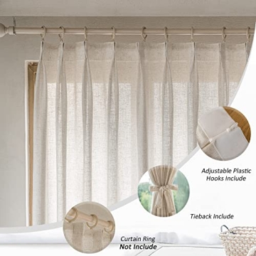 MAIHER Extra Wide Pinch Pleat Curtains for Style and Comfort