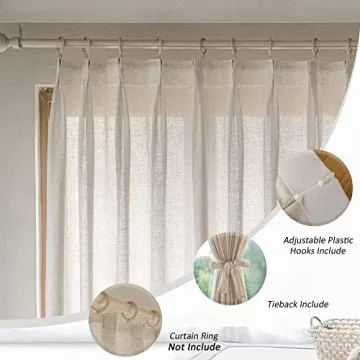 MAIHER Extra Wide Pinch Pleat Curtains for Style and Comfort