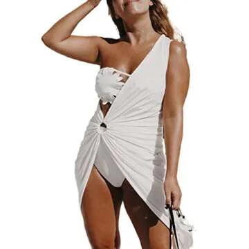 Chic LuFeng One Shoulder Midi Dress for Stunning Summer Style