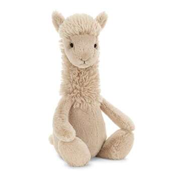 Jellycat Bashful Llama Stuffed Animal - 12 inches of Cuddle