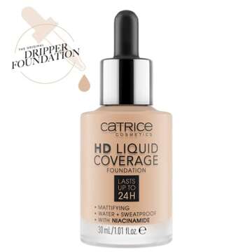 Catrice | HD Liquid Coverage Foundation | High & Natural Coverage | Vegan & Cruelty Free (030 | Sand...
