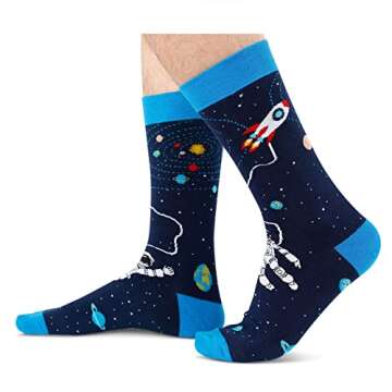Zmart Astronaut Socks - Unique Space Gifts for All